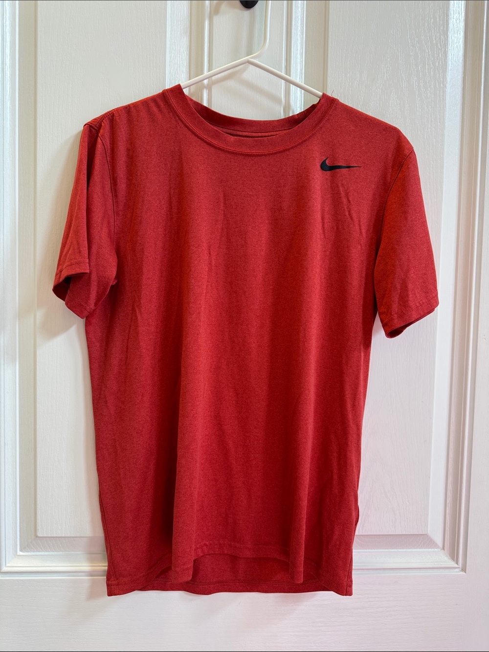 Nike Men's Red Short-Sleeve Crew T-Shirt, Dri-Fit, Size Small
